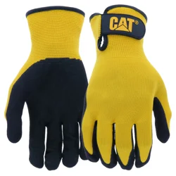 Cat Gloves Rainwear Boss Mfg Medium Yellow Foam Cell Nitrile Coated Gloves