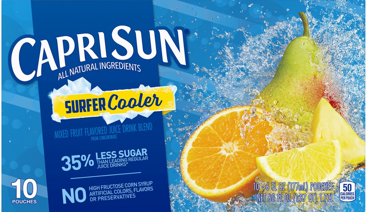 slide 7 of 8, Capri Sun Surfer Cooler Juice Drink - 10 ct; 6 fl oz, 10 ct; 6 fl oz
