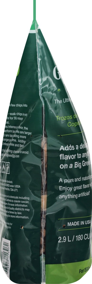 slide 2 of 10, Big Green Egg Apple Smoking Chips 2.9 lt, 2.90 l