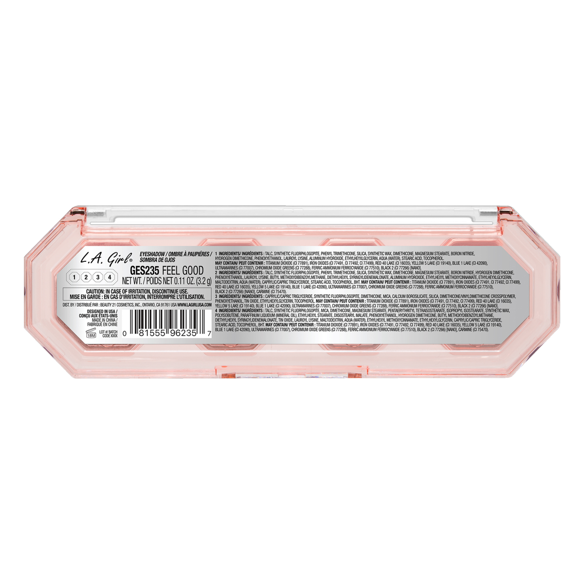 slide 3 of 5, L.A. Girl 4-Play Eyeshadow Palette, Feel Good, 1 ct