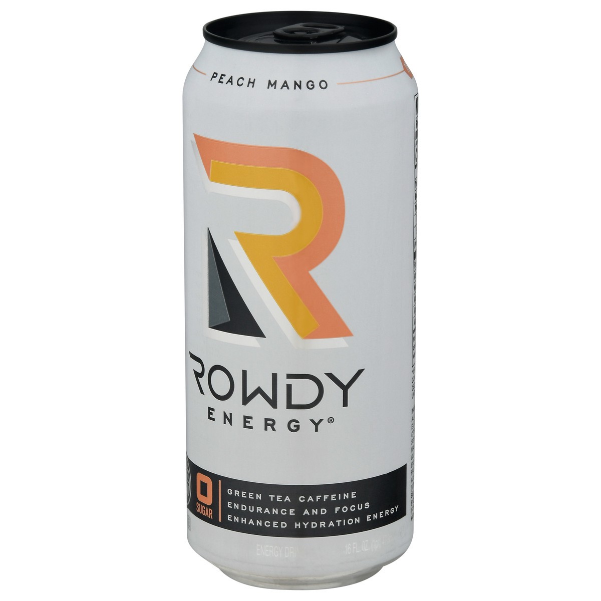 Rowdy Energy Peach Mango, Sugar Free Energy Drink 16 fl oz | Shipt