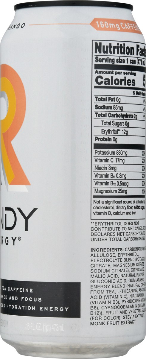 slide 2 of 9, Rowdy Energy Peach Mango Energy Drink - 16 fl oz, 16 fl oz