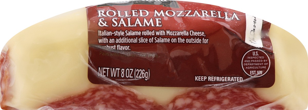 slide 6 of 9, Boar's Head Panino Rolled Mozzarella & Salame, 8 oz