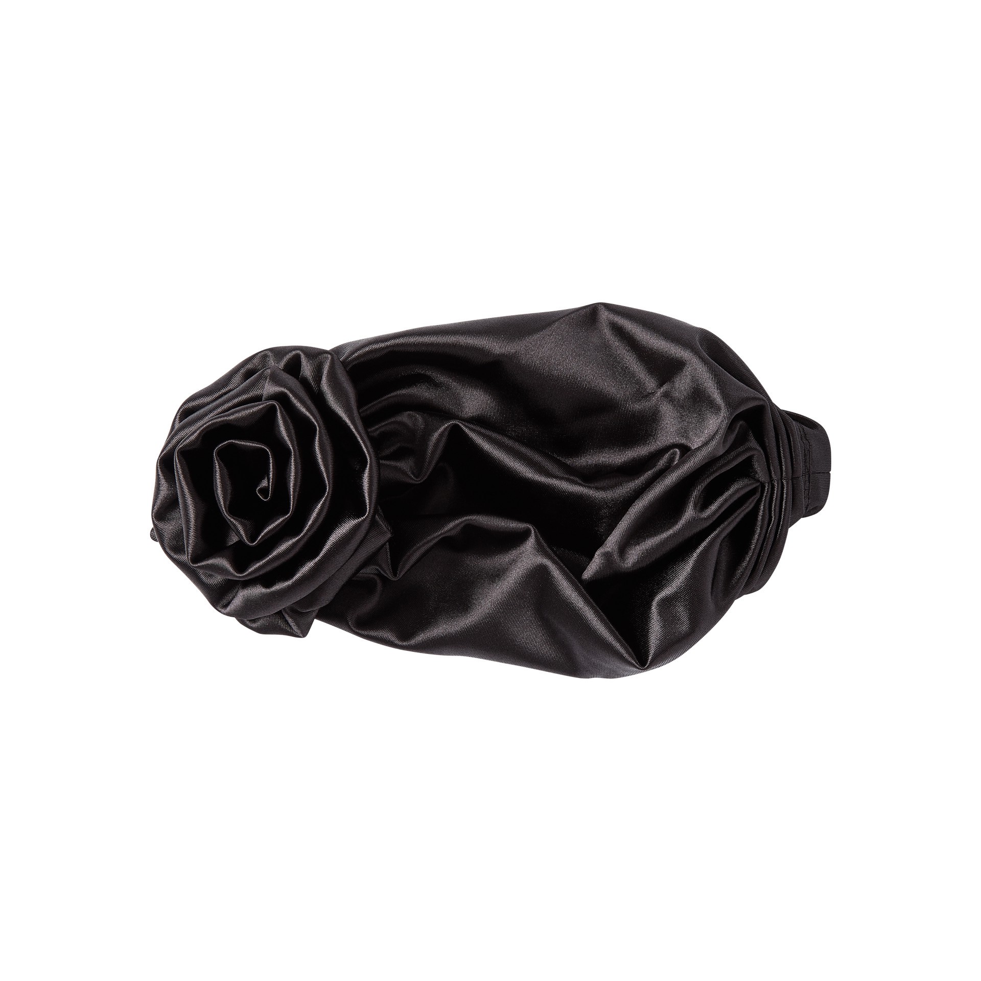 slide 3 of 5, KISS COLORS & CARE KISS Top Knot Pre-Tied Hair Wrap Turban, Black, 1 Count, 1 ct