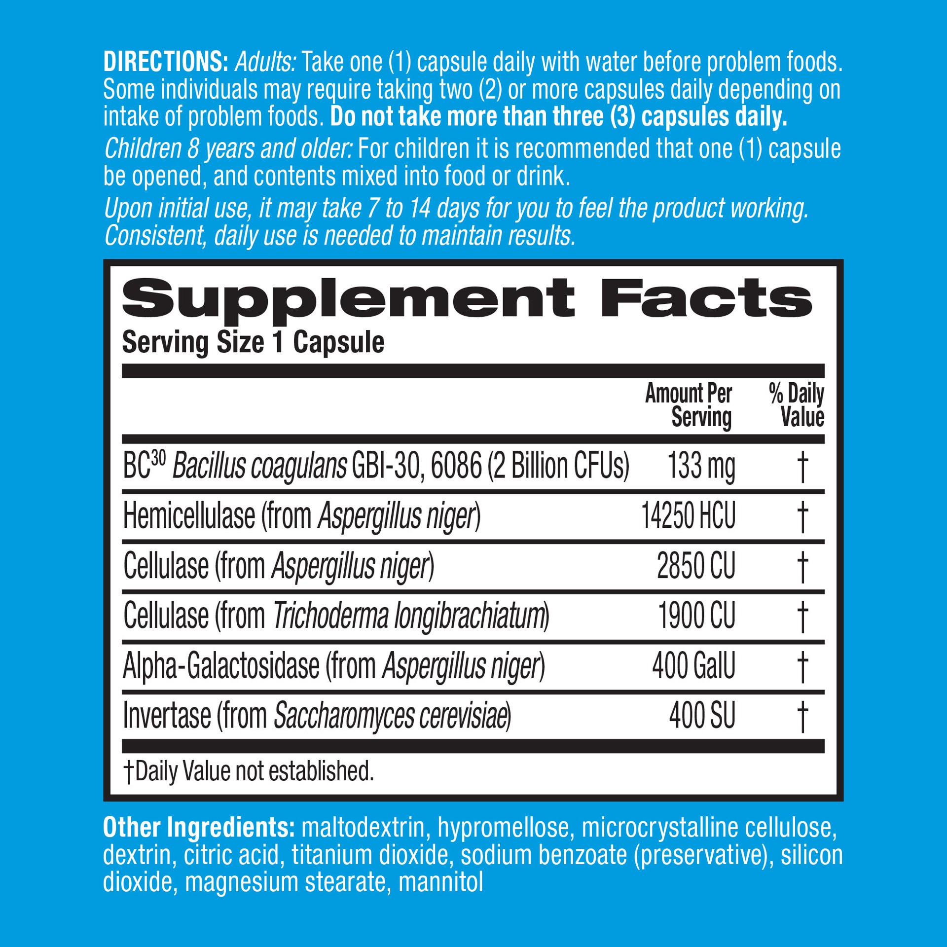 slide 2 of 3, Schiff Digestive Advantage Fast Acting Enzymes plus Daily Probiotic, 40 ct