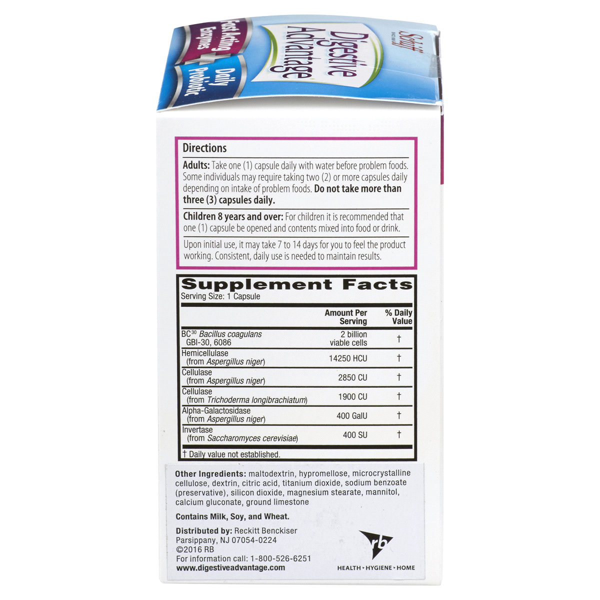 Schiff Digestive Advantage Fast Acting Enzymes plus Daily Probiotic 40