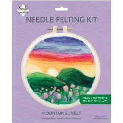 Fab Ed NC Needle Felting Hoop Mountains