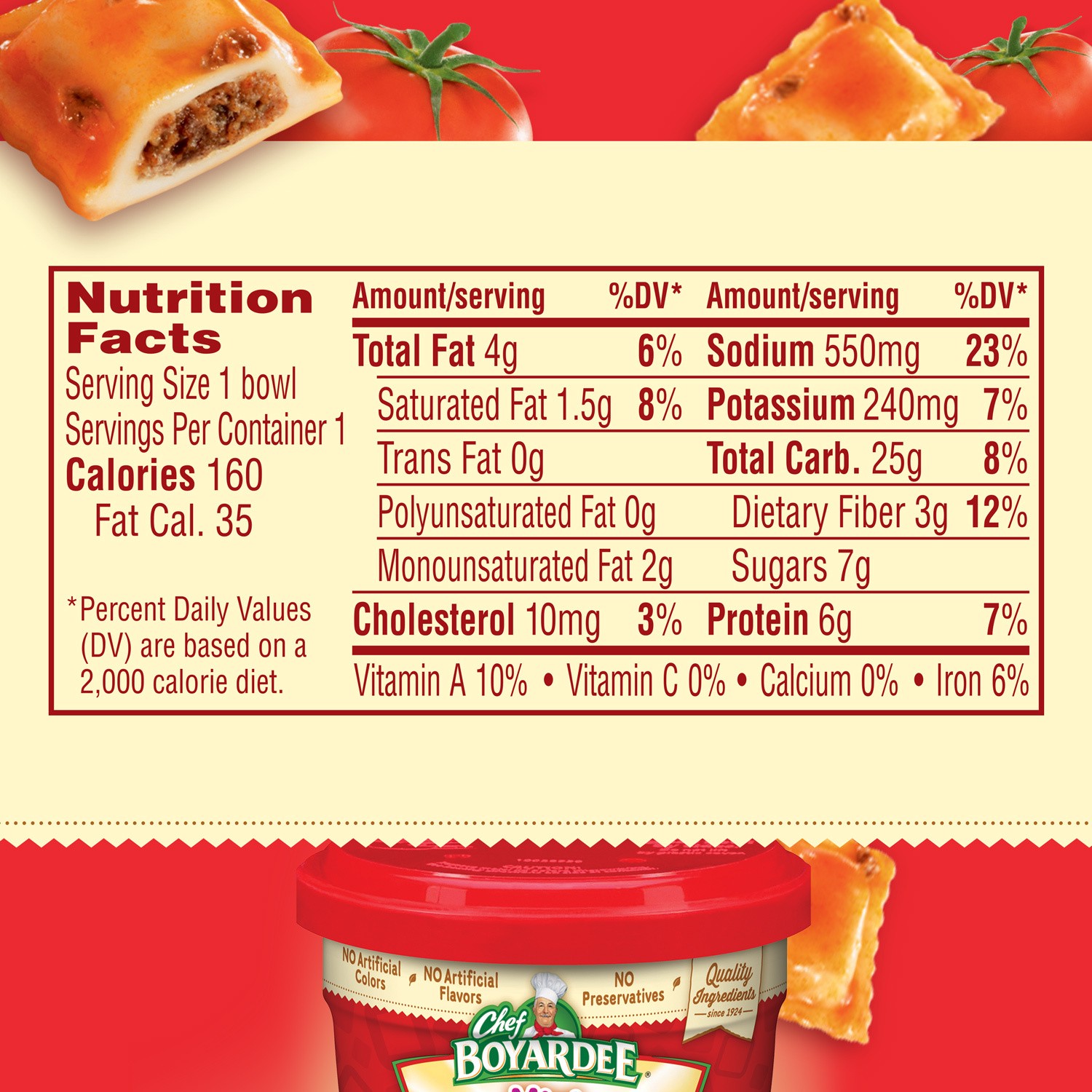 slide 4 of 5, Chef Boyardee Mini Micro Beef Ravioli, 7.5 oz