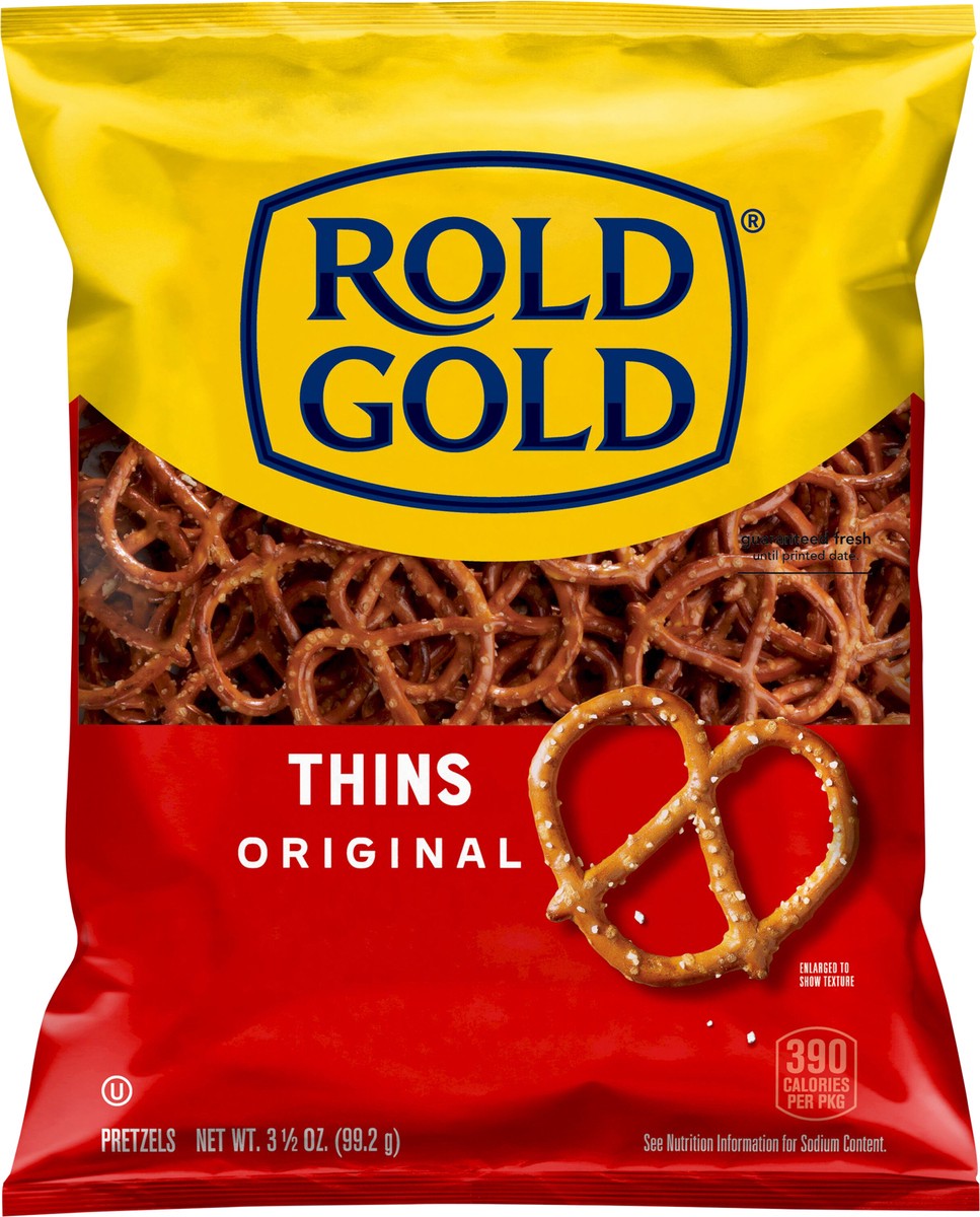 slide 2 of 3, Rold Gold Thins Pretzel Original 3 1/2 Oz, 3.5 oz