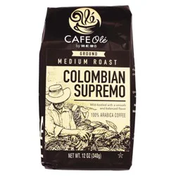 H-B Cafe Ole Ground Colombian Bucaramanga Supremo Medium Roast Coffee- 12 oz