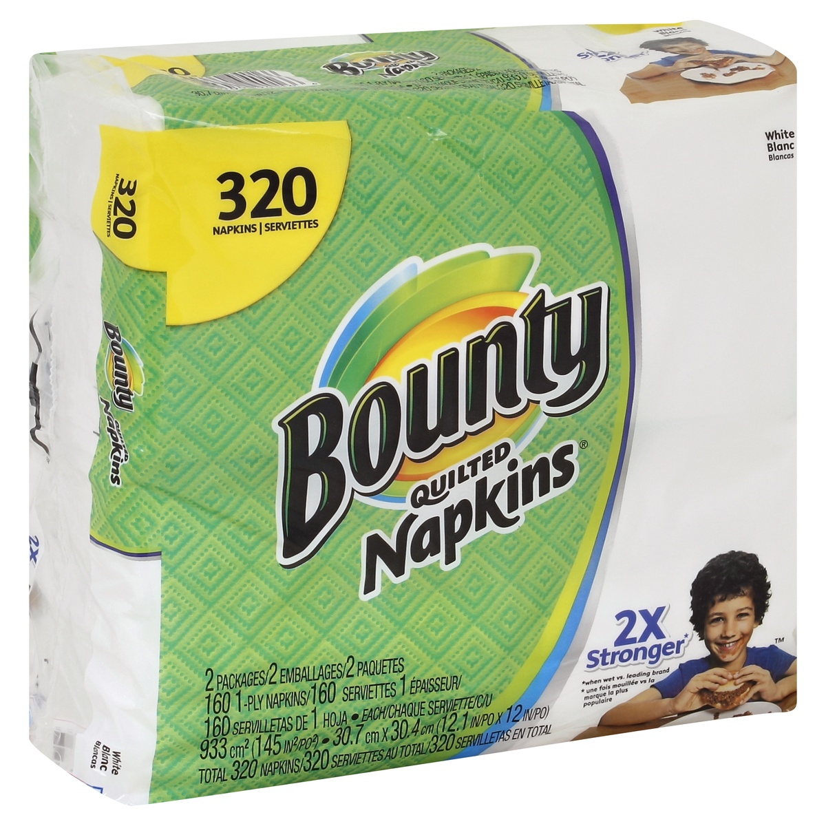 slide 1 of 1, Bounty Napkins 2 ea, 2 ct