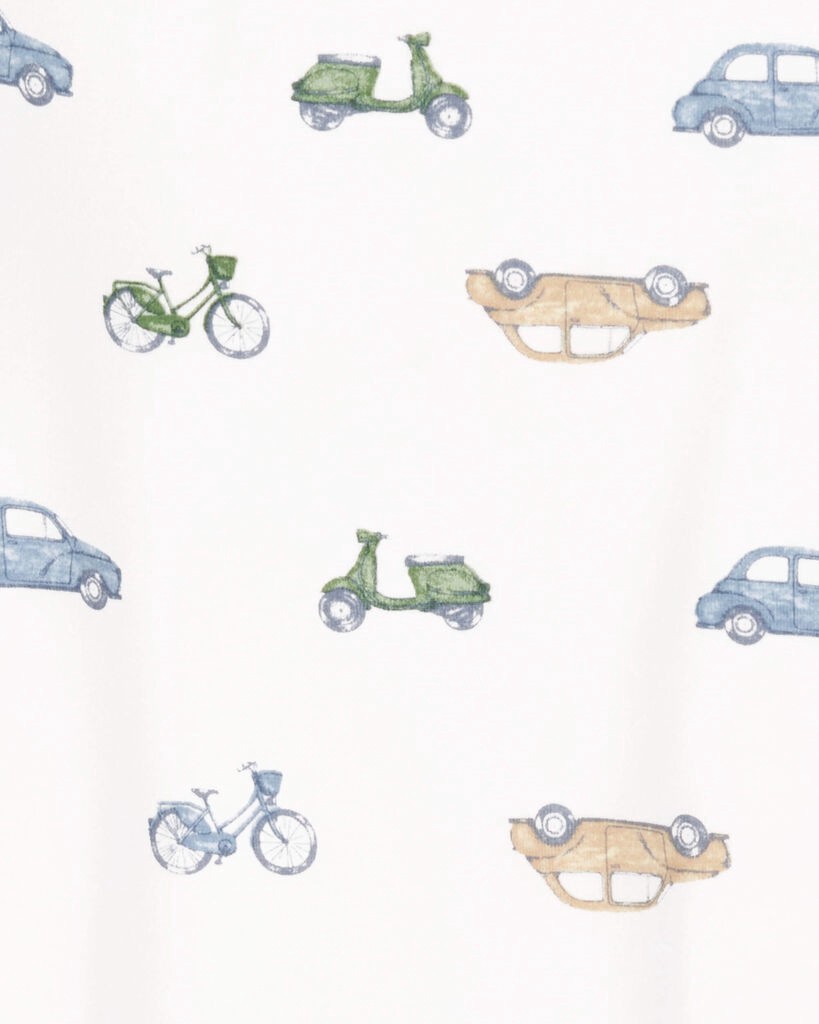 slide 2 of 3, Carter's Toddler 2-Piece Car Print PurelySoft Pajamas Ivory 3T, 1 ct