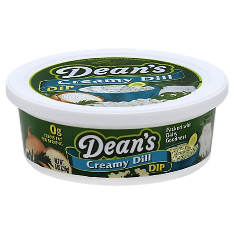 slide 1 of 1, Deans Creamy Dill Dip, 8 oz