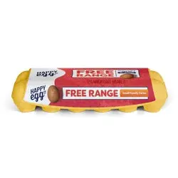 The Happy Egg Co. Large Brown Grade A Free Range Eggs - 12ct
