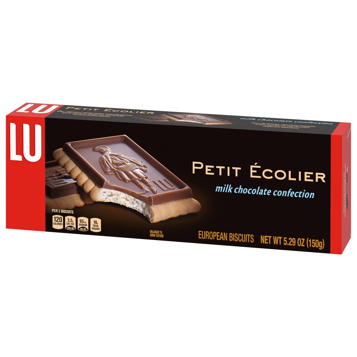 slide 5 of 9, LU Petit Ecolier European Milk Chocolate Biscuit Cookies, 5.29 oz, 5.29 oz
