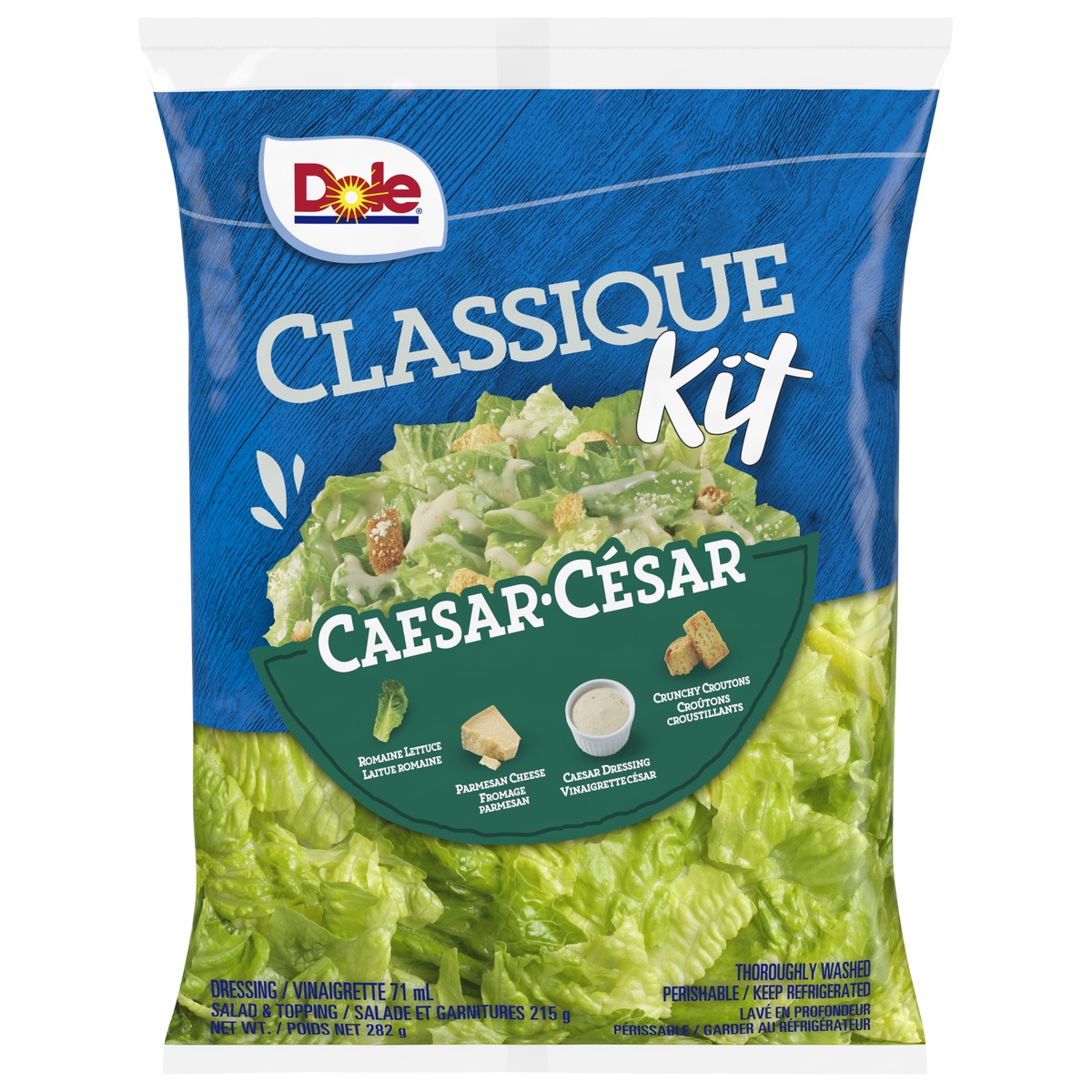 slide 1 of 1, Dole Salad Kit Caesar, 10 oz