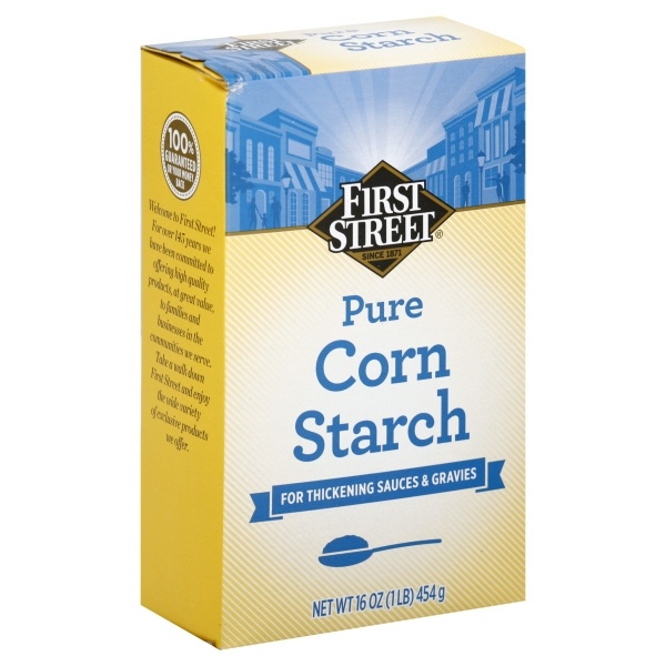 slide 1 of 1, First Street Cornstarch, 16 oz