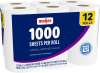 slide 2 of 10, Meijer Bath Tissue, 1000 sheets, 12 rolls