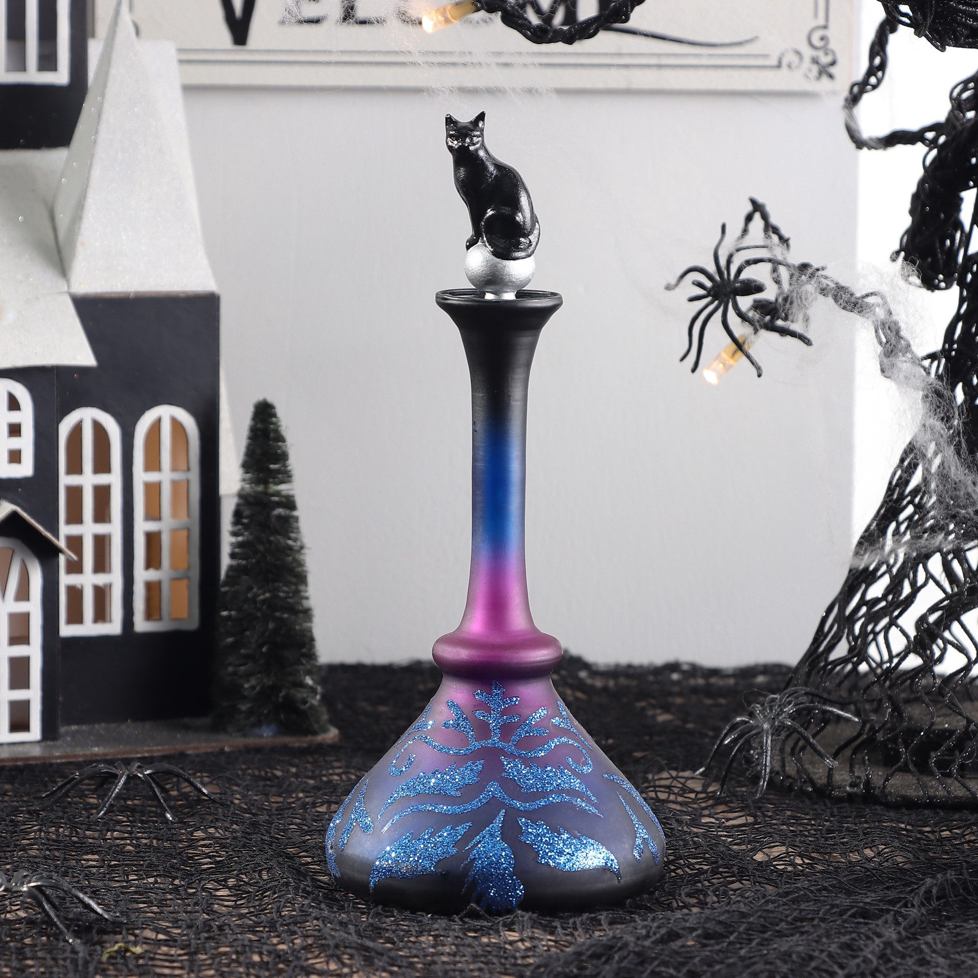 slide 5 of 6, 7" Decorative Glass Bottle By Ashland, 3 in x 3 in x 7 in