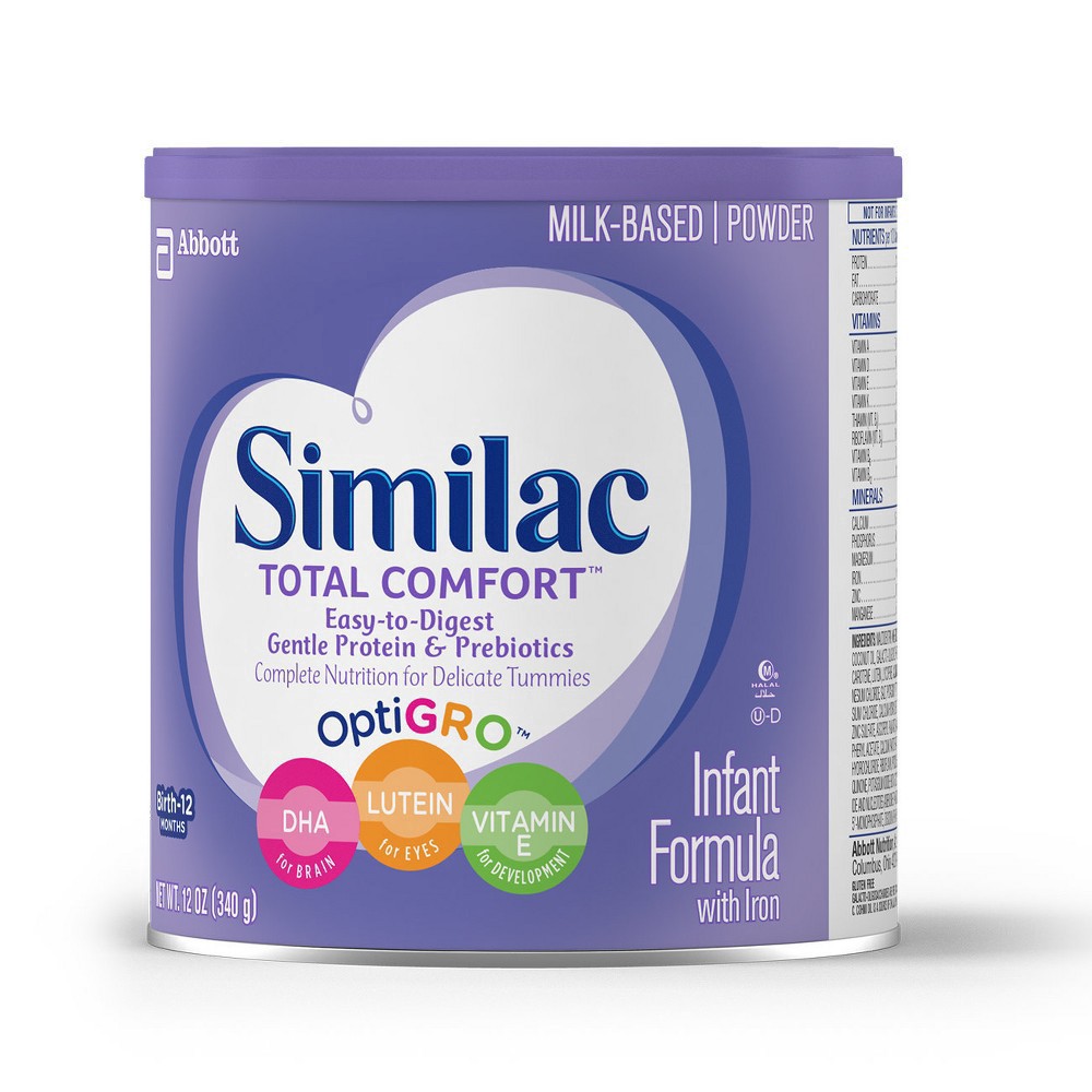 slide 10 of 15, Similac Total Comfort Infant Formula with Iron Powder 1-12.6 oz Can, 12.6 oz