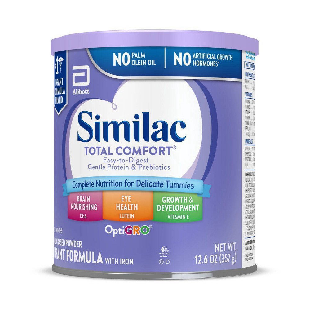 slide 9 of 15, Similac Total Comfort Infant Formula with Iron Powder 1-12.6 oz Can, 12.6 oz