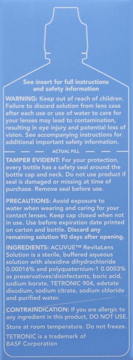 slide 5 of 11, ACUVUE RevitaLens Contact Solution, 10 fl oz