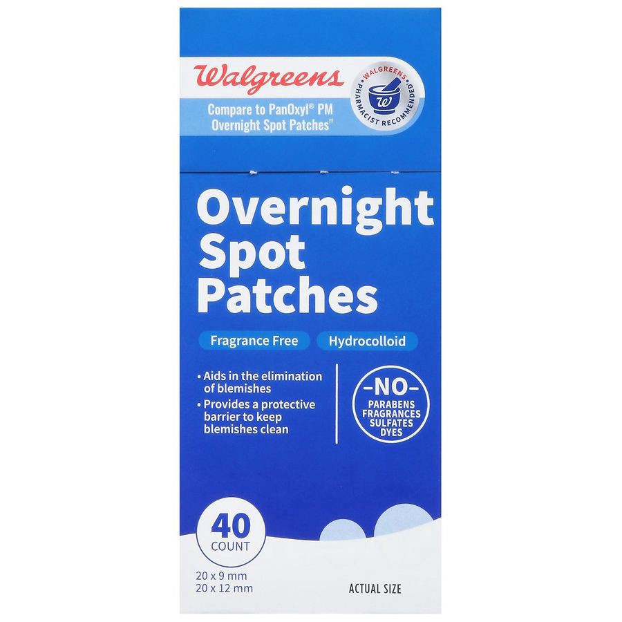 slide 1 of 3, Walgreens Overnight Spot Patches, 40 ct