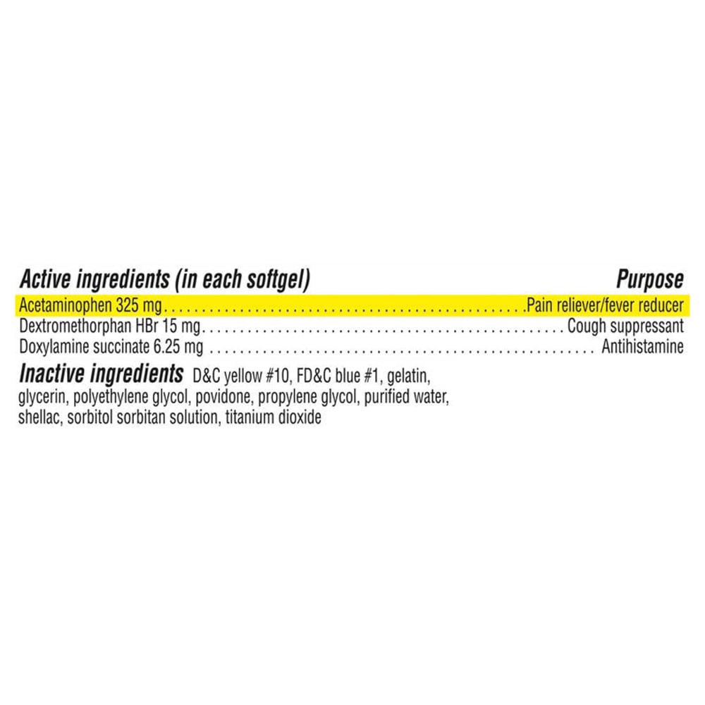 slide 2 of 3, Kroger Nighttime Cold & Flu Softgels, 24 ct