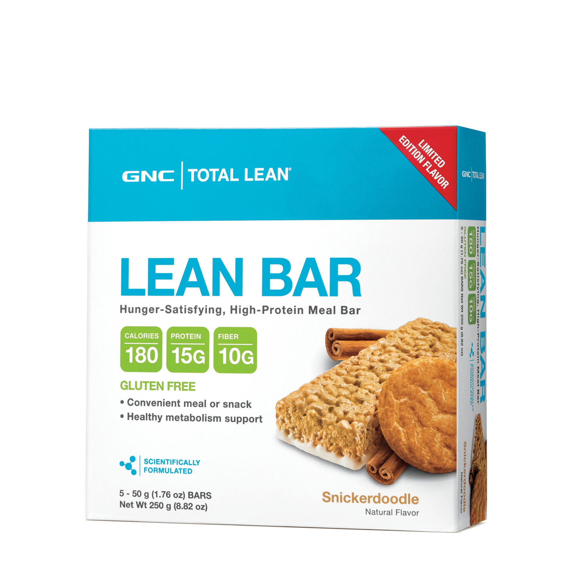 slide 1 of 1, GNC Total Lean Lean Bar - Snickerdoodle, 5 ct