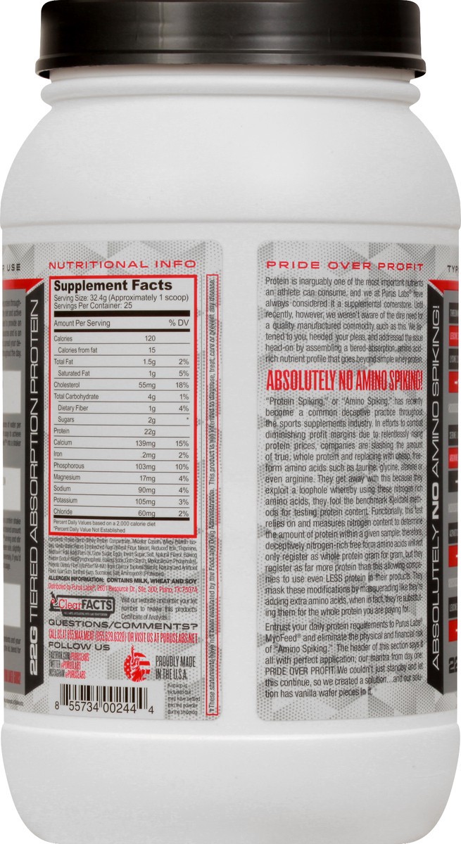 slide 5 of 12, Purus Homemade Vanilla Wafer MyoFeed 1.8 lb, 1.8 lb