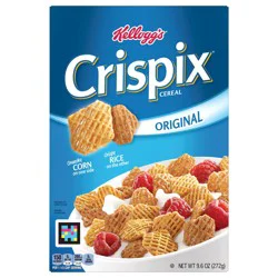 Kellogg's Crispix Breakfast Cereal, 8 Vitamins and Minerals, Try in Snack Mix, Original, 9.6oz Box (1 Box)