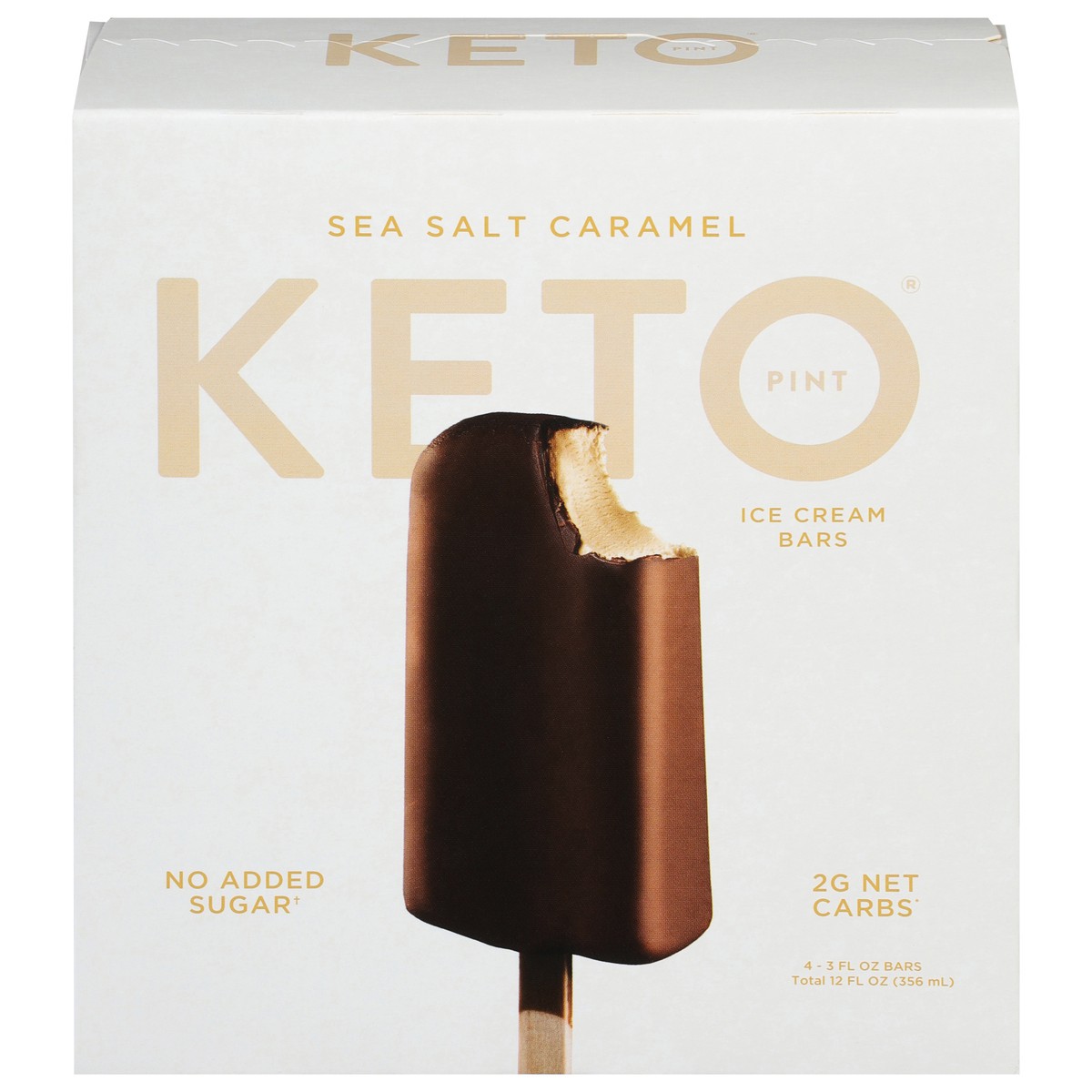 slide 1 of 9, Keto Pint Sea Salt Caramel Ice Cream Bars 4 - 3 fl oz Bars, 4 ct