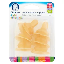 Gerber Nipples Med Flow Latex