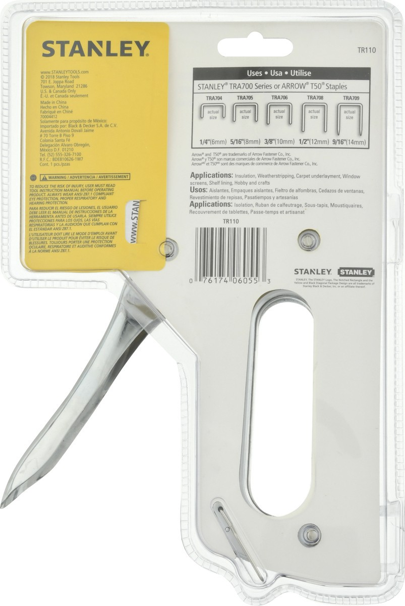 slide 4 of 10, STANLEY Heavy Duty Staple Gun 1 ea, 1 ct