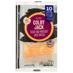 Giant Colby Jack Cheese Slices Natural - 10 ct