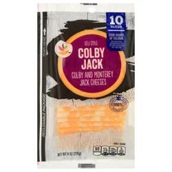 Giant Colby Jack Cheese Slices Natural - 10 ct