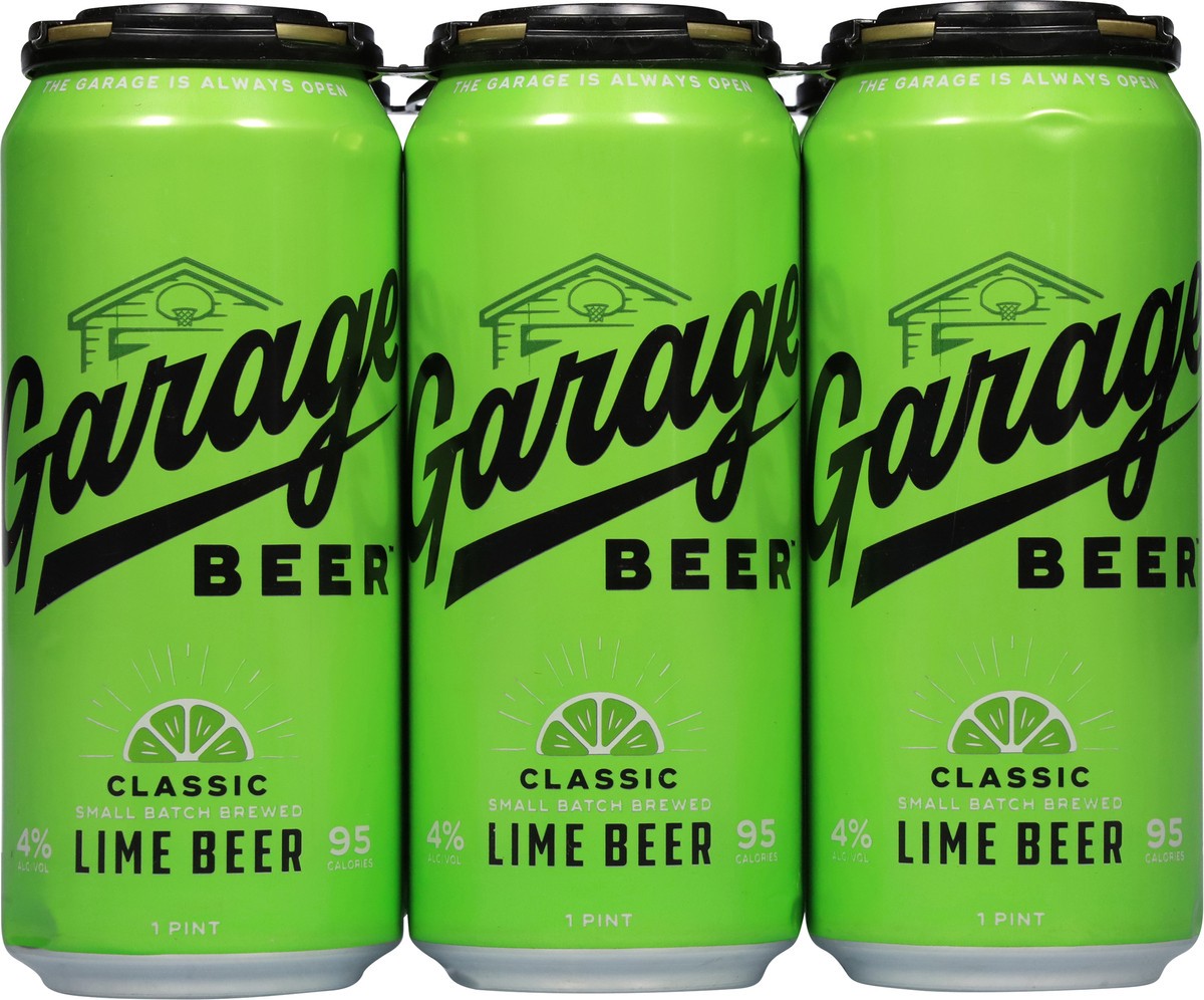 slide 8 of 12, Garage Beer Classic Lime Beer 6 Pack 6 - 16 oz Cans, 6 ct; 16 oz