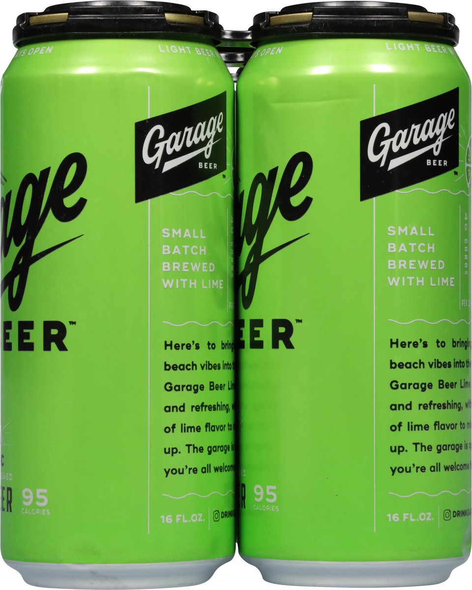 slide 7 of 12, Garage Beer Classic Lime Beer 6 Pack 6 - 16 oz Cans, 6 ct; 16 oz