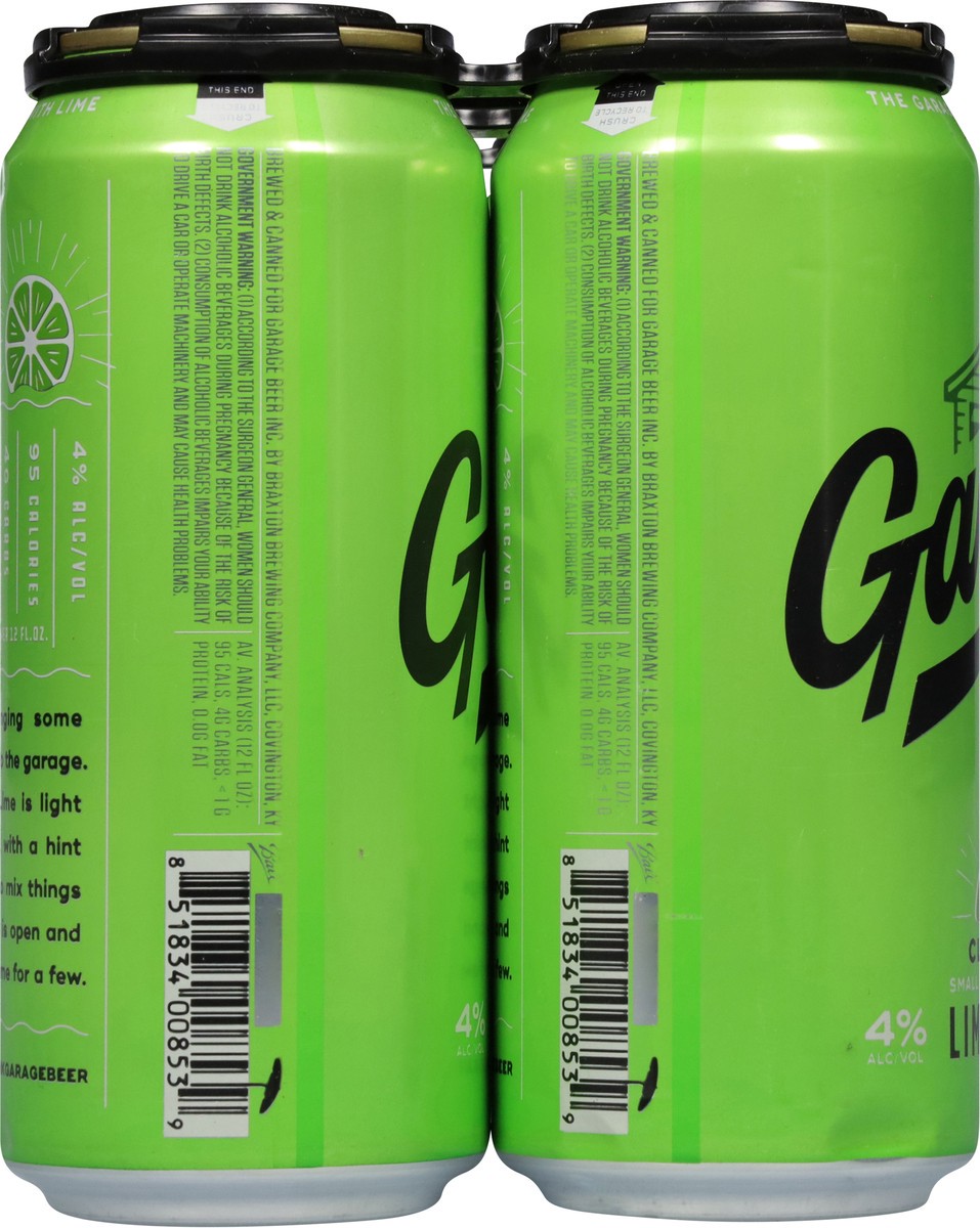 slide 11 of 12, Garage Beer Classic Lime Beer 6 Pack 6 - 16 oz Cans, 6 ct; 16 oz