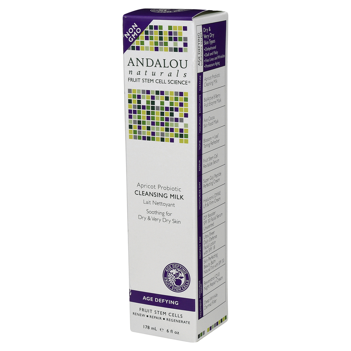 slide 4 of 8, Andalou Naturals Apricot Probiotic Cleansing Milk, 6 fl oz