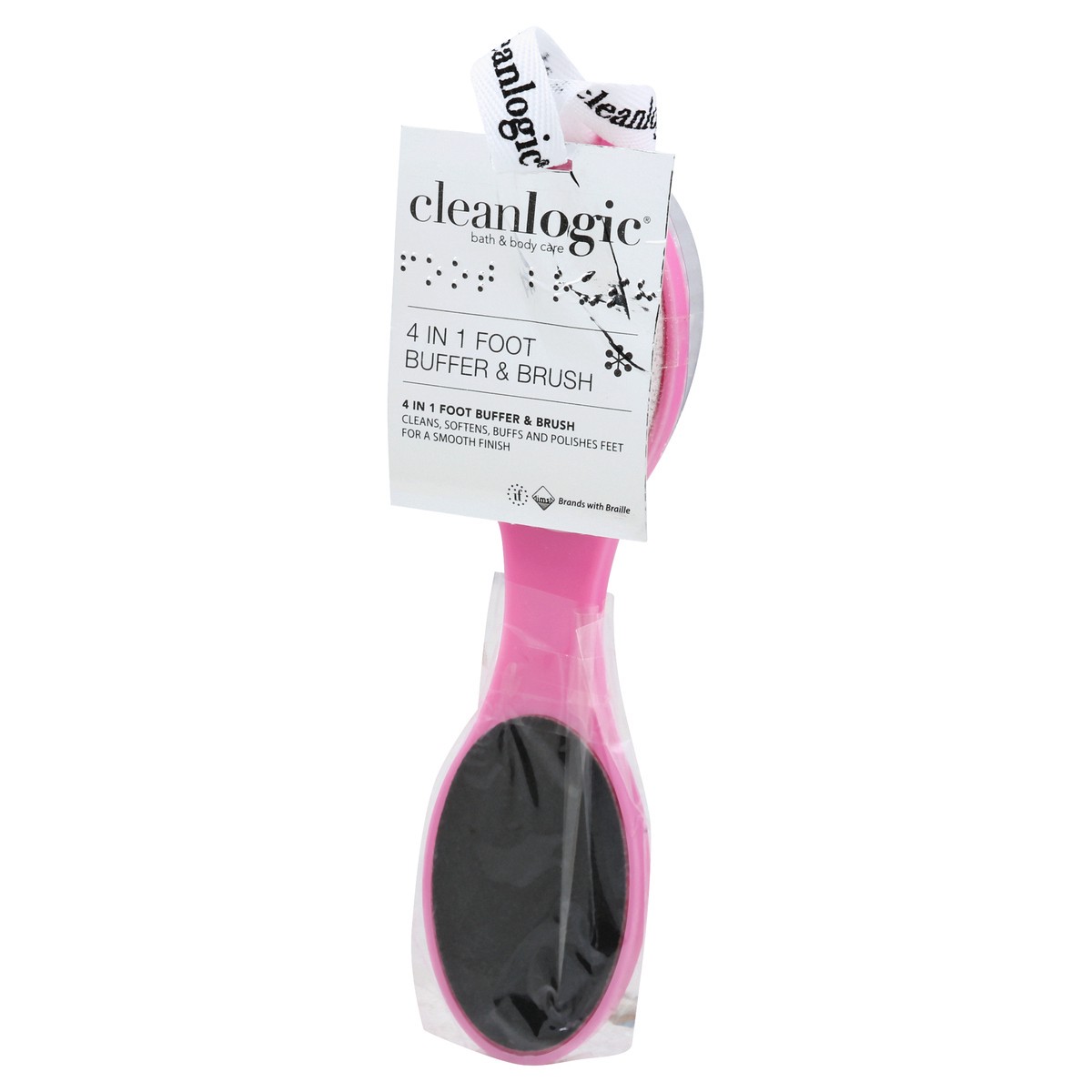 slide 8 of 10, cleanlogic Foot Buffer/Brush, 1 ct