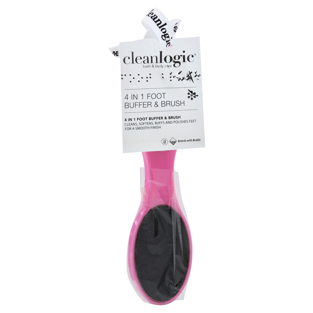 slide 4 of 10, cleanlogic Foot Buffer/Brush, 1 ct