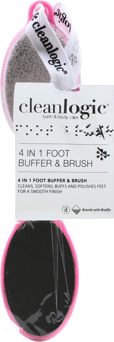 slide 1 of 10, cleanlogic Foot Buffer/Brush, 1 ct