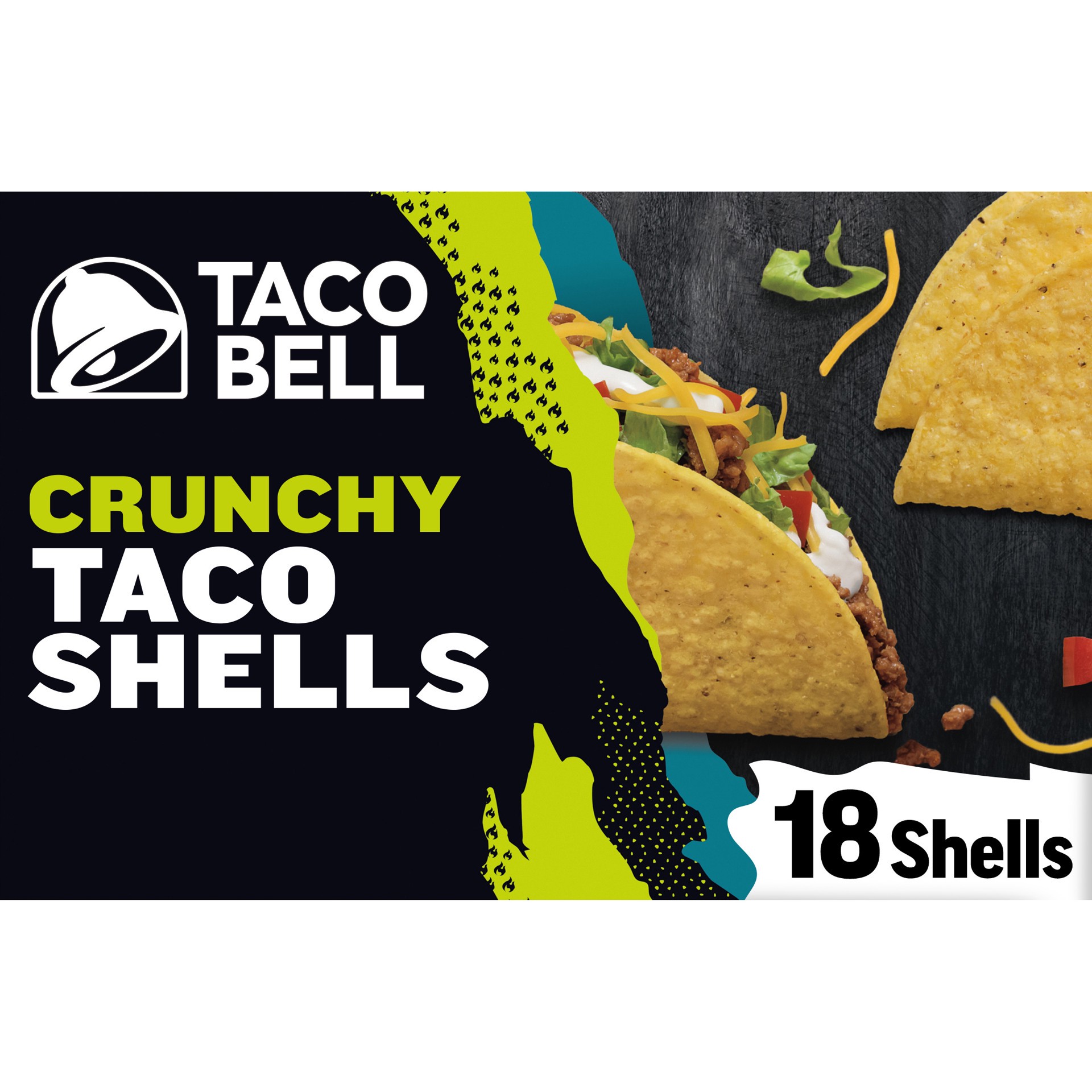 slide 1 of 6, Taco Bell Crunchy Taco Shells, 18 ct, 6.75 oz Box, 18 ct