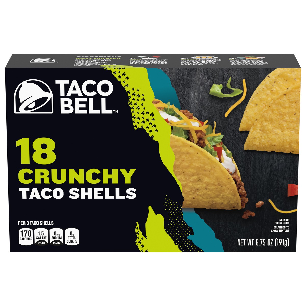 slide 1 of 6, Taco Bell Crunchy Taco Shells 18 ea, 18 ct
