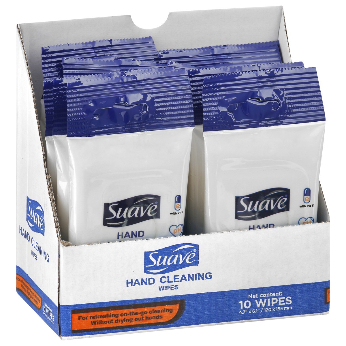 slide 2 of 9, Suave Hand Cleaning Wipes 10 ea, 10 ct