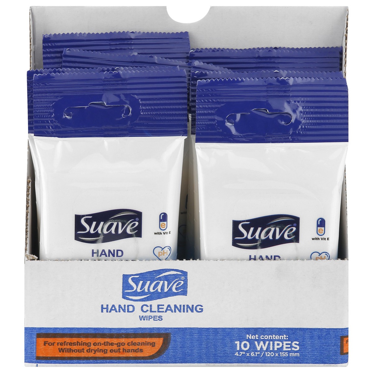 slide 1 of 9, Suave Hand Cleaning Wipes 10 ea, 10 ct