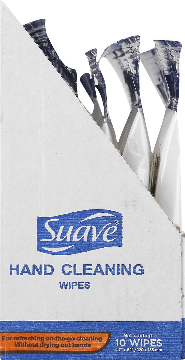 slide 7 of 9, Suave Hand Cleaning Wipes 10 ea, 10 ct