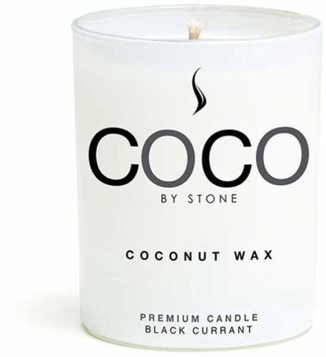 slide 1 of 1, COCO by Stone Black Currant Coconut Wax Candle, 6.5 oz