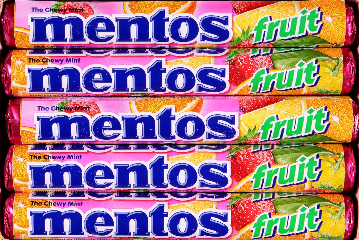 slide 6 of 13, Mentos Fruit Mint 15 ea, 15 ct
